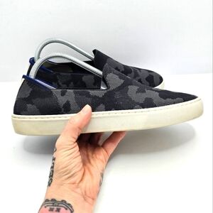 Rothy's | The Original gray camouflage sporty slip-on low-top sneakers WMS 9.5
